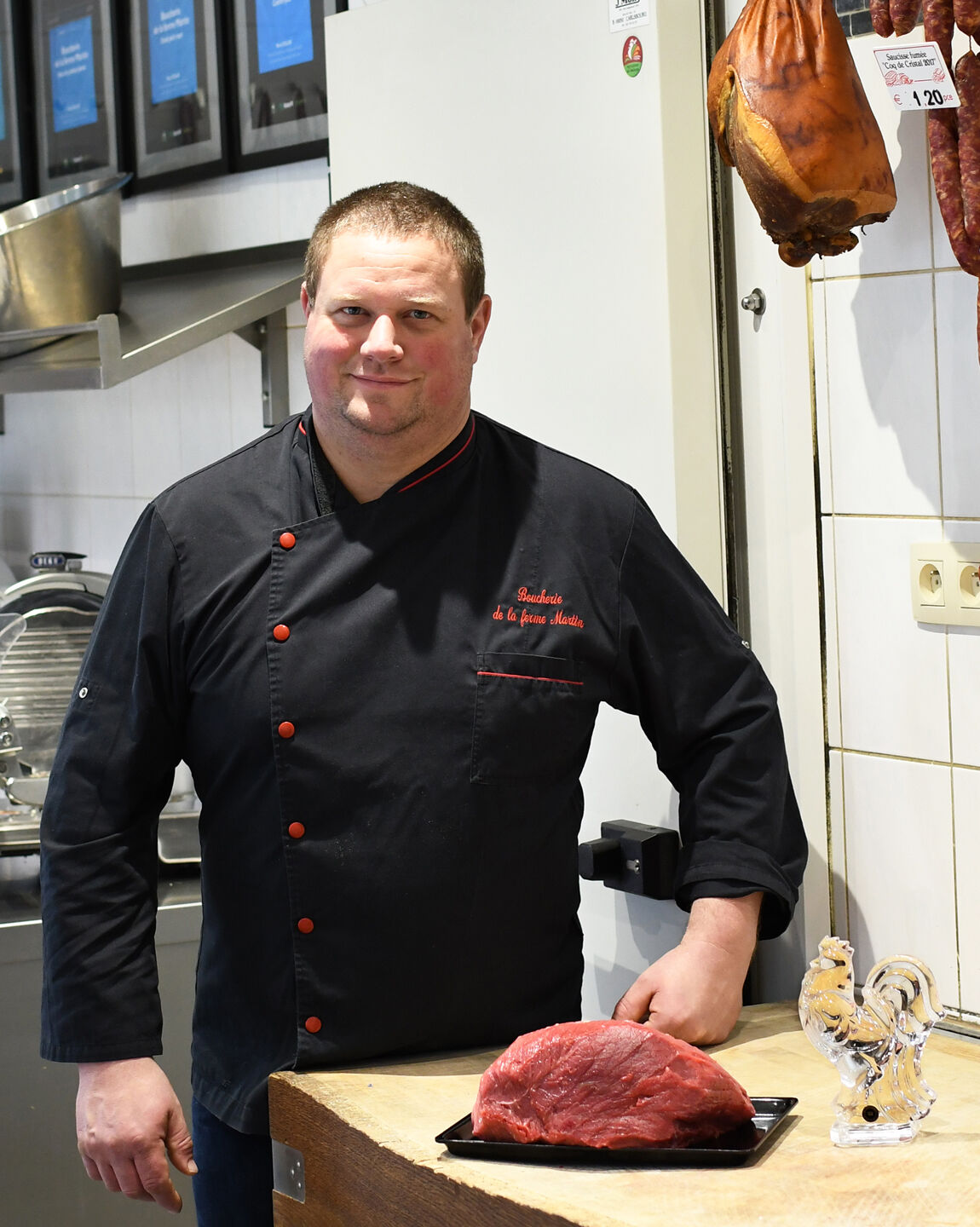 aurélien martin boucherie de la ferme martin gastronomie Coq de Cristal 2022 viande tartare boeuf comptoir